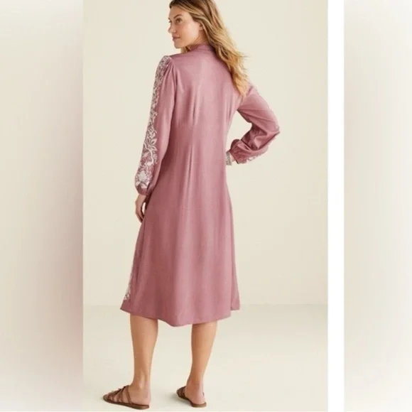 Soft Surroundings Briony Dress Dusty Rose Size XS - Picture 3 of 12